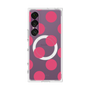 プレミアムスクエアケース with SnapMag［ シンプルドット - Pink ］
