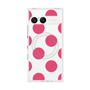 プレミアムスクエアケース with SnapMag［ シンプルドット - Pink ］