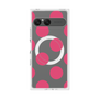 プレミアムスクエアケース with SnapMag［ シンプルドット - Pink ］