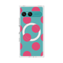 プレミアムスクエアケース with SnapMag［ シンプルドット - Pink ］