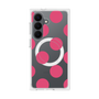 プレミアムスクエアケース with SnapMag［ シンプルドット - Pink ］