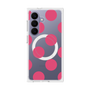 プレミアムスクエアケース with SnapMag［ シンプルドット - Pink ］