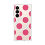 プレミアムスクエアケース with SnapMag［ シンプルドット - Pink ］