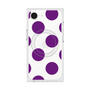 プレミアムスクエアケース with SnapMag［ シンプルドット - Purple ］