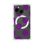 プレミアムスクエアケース with SnapMag［ シンプルドット - Purple ］