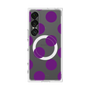 プレミアムスクエアケース with SnapMag［ シンプルドット - Purple ］