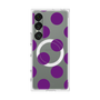 プレミアムスクエアケース with SnapMag［ シンプルドット - Purple ］