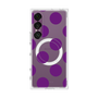 プレミアムスクエアケース with SnapMag［ シンプルドット - Purple ］