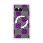 プレミアムスクエアケース with SnapMag［ シンプルドット - Purple ］