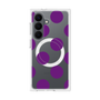 プレミアムスクエアケース with SnapMag［ シンプルドット - Purple ］