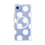 プレミアムスクエアケース with SnapMag［ シンプルドット - White ］