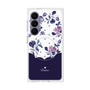 プレミアムスクエアケース with SnapMag［ ツインドットフラワー - Navy ］