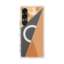 プレミアムスクエアケース with SnapMag［ マーブルトライアングルパレット - Orange ］