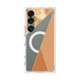 プレミアムスクエアケース with SnapMag［ マーブルトライアングルパレット - Orange ］