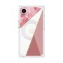 プレミアムスクエアケース with SnapMag［ マーブルトライアングルパレット - Pink ］