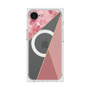 プレミアムスクエアケース with SnapMag［ マーブルトライアングルパレット - Pink ］