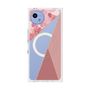 プレミアムスクエアケース with SnapMag［ マーブルトライアングルパレット - Pink ］