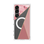プレミアムスクエアケース with SnapMag［ マーブルトライアングルパレット - Pink ］