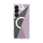 プレミアムスクエアケース with SnapMag［ マーブルトライアングルパレット - Purple ］