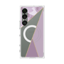 プレミアムスクエアケース with SnapMag［ マーブルトライアングルパレット - Purple ］