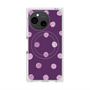 プレミアムスクエアケース with SnapMag［ 水彩ドット・レトロカラー - Purple ］