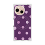 プレミアムスクエアケース with SnapMag［ 水彩ドット・レトロカラー - Purple ］