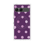 プレミアムスクエアケース with SnapMag［ 水彩ドット・レトロカラー - Purple ］