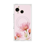 プレミアムスクエアケース with SnapMag［ Natural Flower - Pink ］