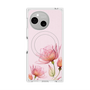 プレミアムスクエアケース with SnapMag［ Natural Flower - Pink ］