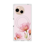 プレミアムスクエアケース with SnapMag［ Natural Flower - Pink ］