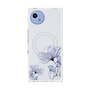 プレミアムスクエアケース with SnapMag［ Natural Flower - blue ］