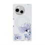 プレミアムスクエアケース with SnapMag［ Natural Flower - blue ］