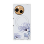 プレミアムスクエアケース with SnapMag［ Natural Flower - blue ］