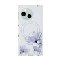プレミアムスクエアケース with SnapMag［ Natural Flower - blue ］