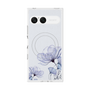 プレミアムスクエアケース with SnapMag［ Natural Flower - blue ］