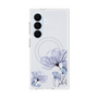 プレミアムスクエアケース with SnapMag［ Natural Flower - blue ］