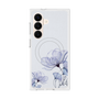 プレミアムスクエアケース with SnapMag［ Natural Flower - blue ］