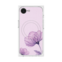 プレミアムスクエアケース with SnapMag［ Natural Flower - Purple ］