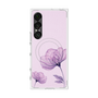 プレミアムスクエアケース with SnapMag［ Natural Flower - Purple ］