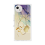 プレミアムスクエアケース with SnapMag［ Marble Nuance Painting Purple ］