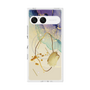プレミアムスクエアケース with SnapMag［ Marble Nuance Painting Purple ］