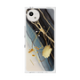 プレミアムスクエアケース with SnapMag［ Marble Nuance Painting Black ］