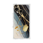 プレミアムスクエアケース with SnapMag［ Marble Nuance Painting Black ］