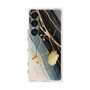 プレミアムスクエアケース with SnapMag［ Marble Nuance Painting Black ］