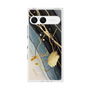 プレミアムスクエアケース with SnapMag［ Marble Nuance Painting Black ］