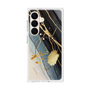 プレミアムスクエアケース with SnapMag［ Marble Nuance Painting Black ］