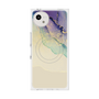 プレミアムスクエアケース with SnapMag［ Marble Purple ］