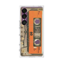 プレミアムスクエアケース with SnapMag［ RETORO CASSETTE TAPE - Skeleton Orange ］