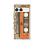 プレミアムスクエアケース with SnapMag［ RETORO CASSETTE TAPE - Skeleton Orange ］