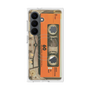プレミアムスクエアケース with SnapMag［ RETORO CASSETTE TAPE - Skeleton Orange ］
